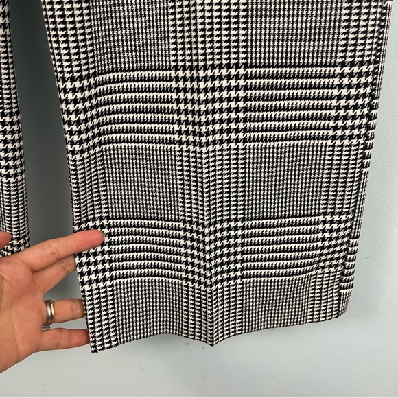 CYNTHIA ROWLEY Houndstooth High Rise Straight Leg Trouser Pants 8, 12 - Picture 15 of 16
